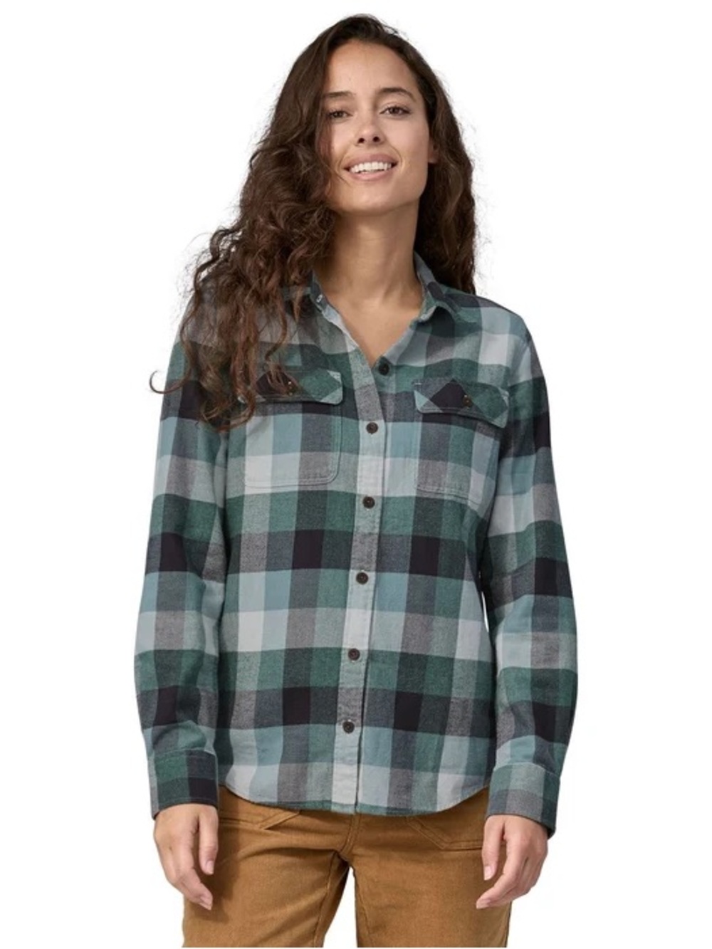 Patagonia Women's Organic Cotton Midweight Fjord Flannel Shirt plaid S